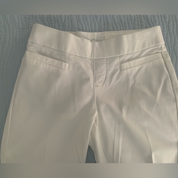 White Lee Style Up Pull On Dress Pants. Size 4 Petite - Picture 5 of 16